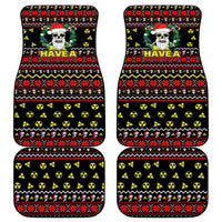 Skull Have A Rad Christmas Car Mats Xmas Holiday Patterns - Wonder Print Shop