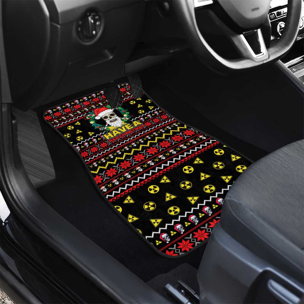 Skull Have A Rad Christmas Car Mats Xmas Holiday Patterns - Wonder Print Shop