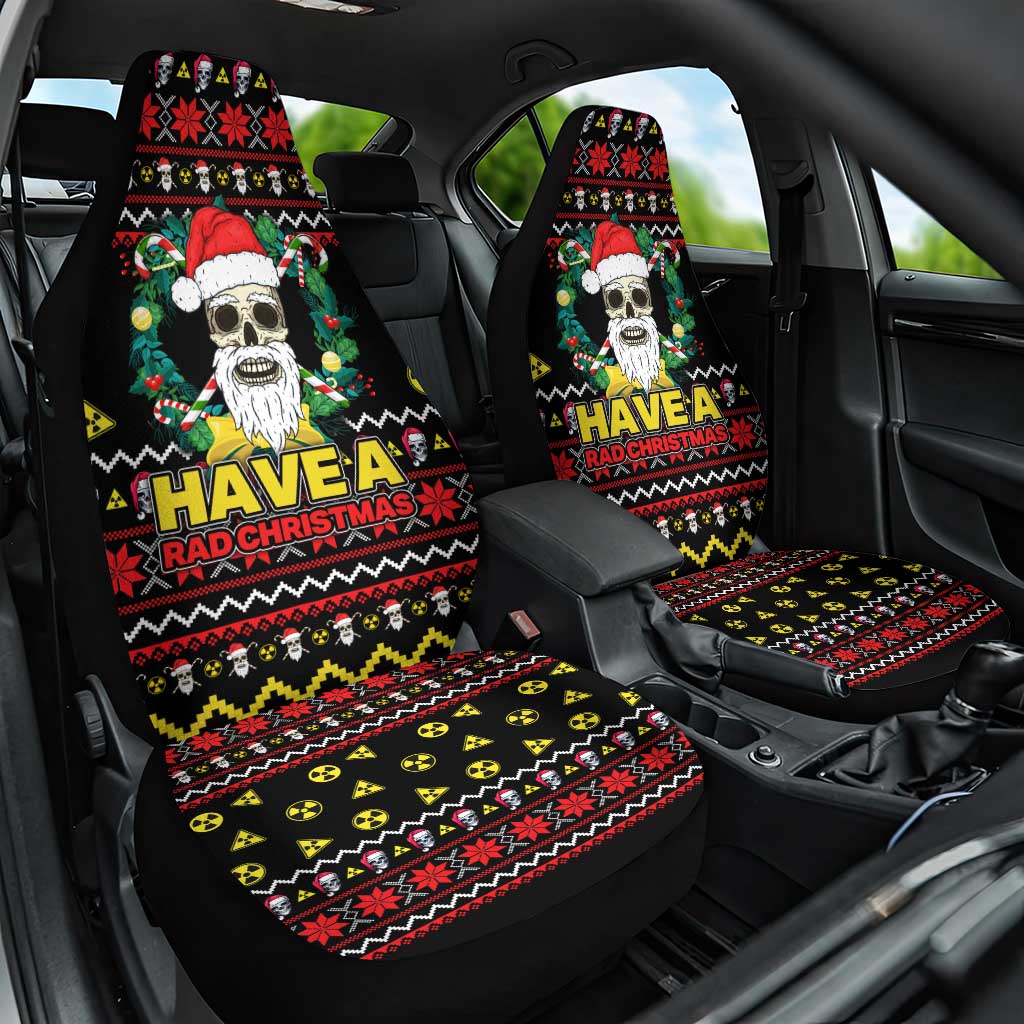 Skull Have A Rad Christmas Car Seat Cover Xmas Holiday Patterns - Wonder Print Shop