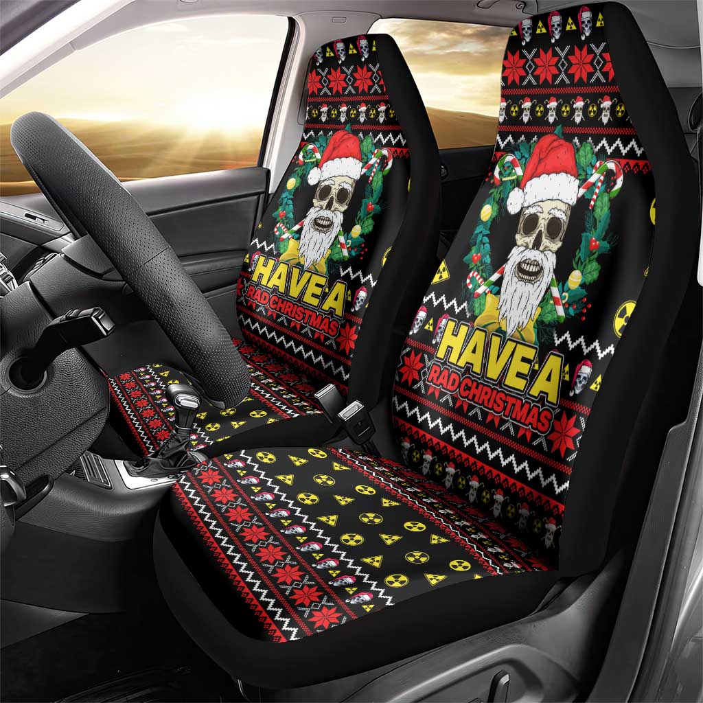 Skull Have A Rad Christmas Car Seat Cover Xmas Holiday Patterns - Wonder Print Shop