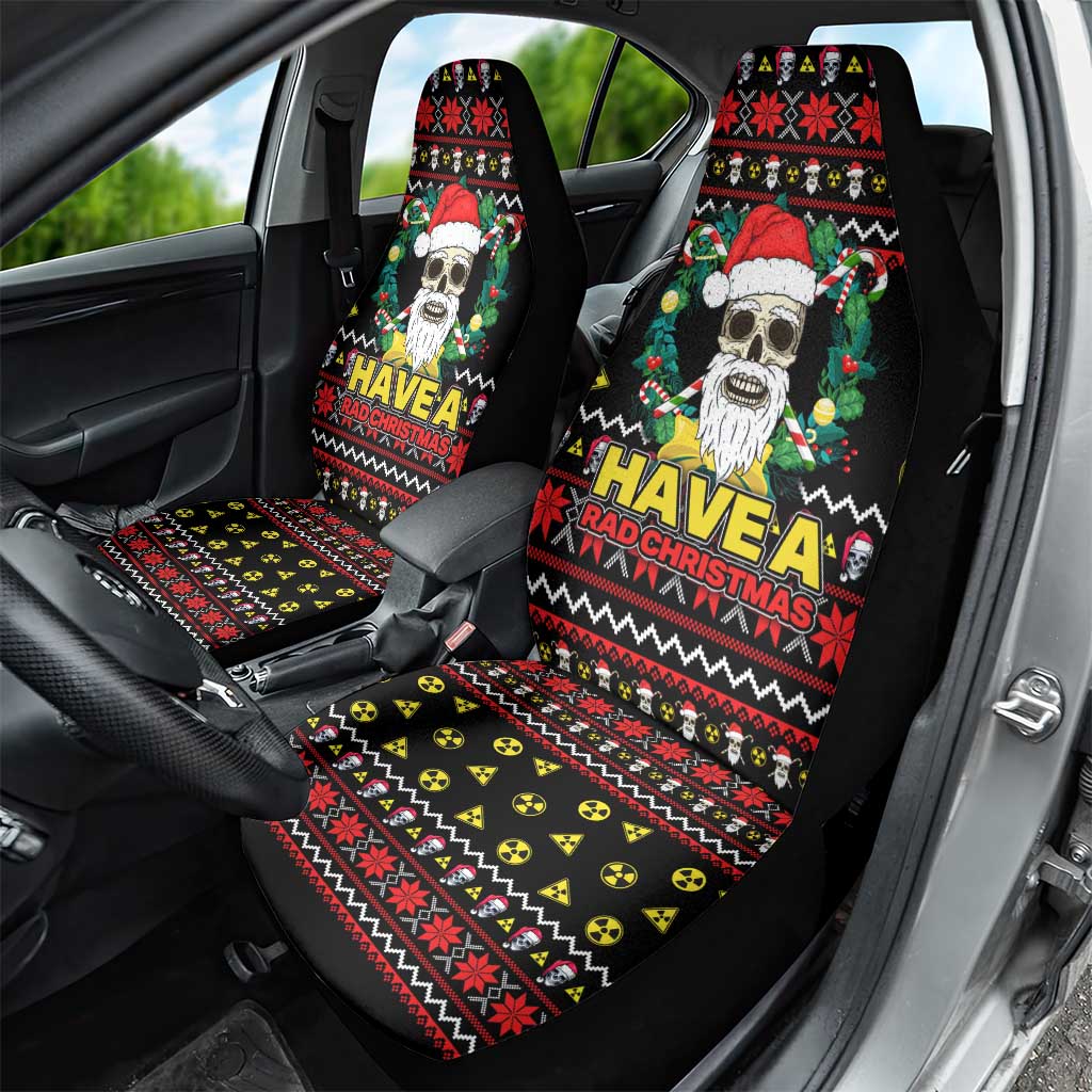 Skull Have A Rad Christmas Car Seat Cover Xmas Holiday Patterns - Wonder Print Shop