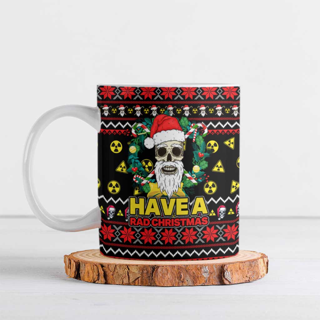 Skull Have A Rad Christmas Ceramic Mug Xmas Holiday Patterns - Wonder Print Shop