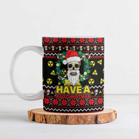 Skull Have A Rad Christmas Ceramic Mug Xmas Holiday Patterns - Wonder Print Shop