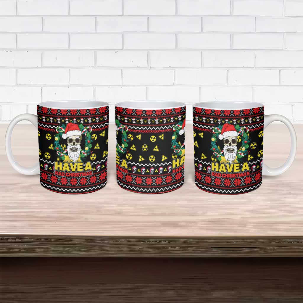Skull Have A Rad Christmas Ceramic Mug Xmas Holiday Patterns - Wonder Print Shop