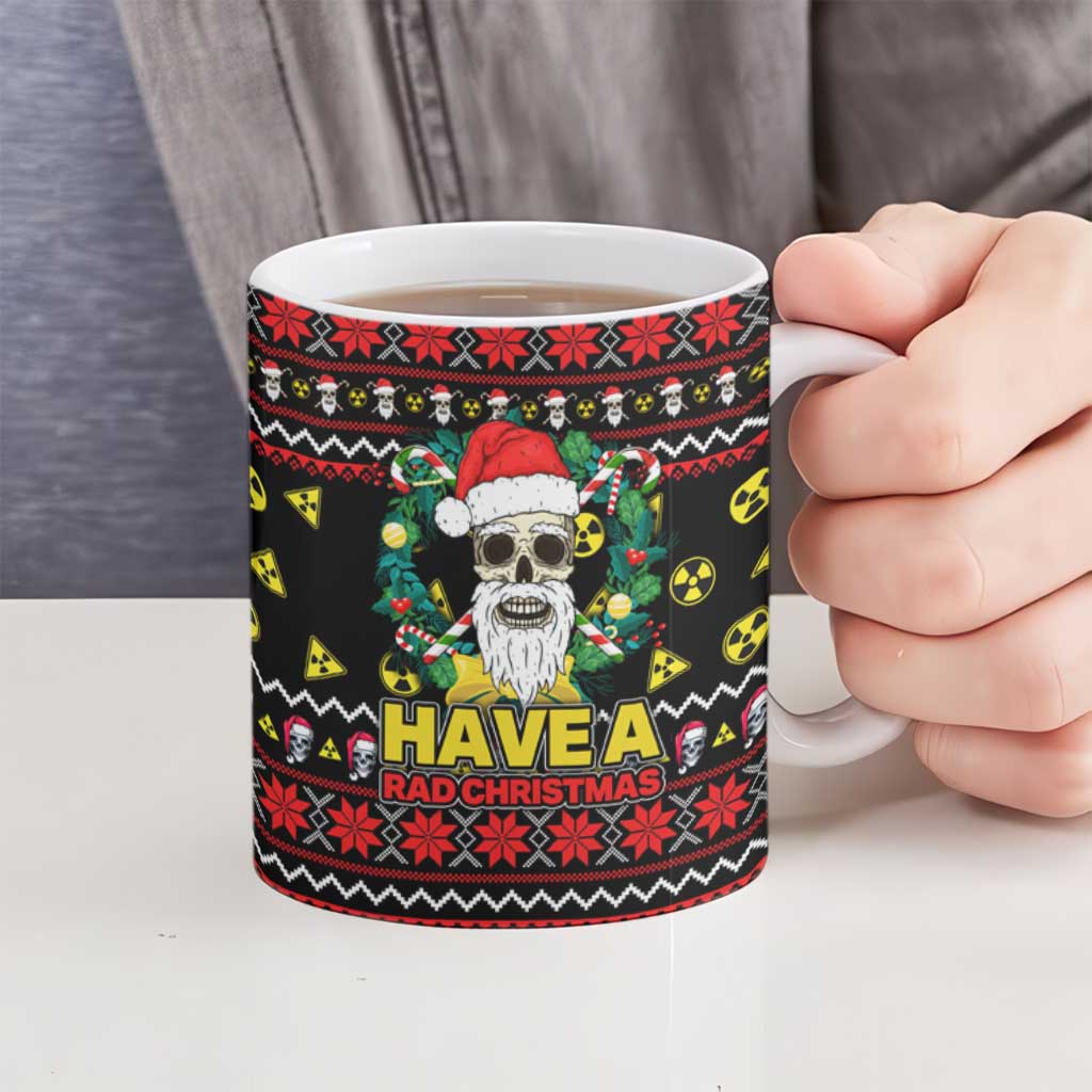 Skull Have A Rad Christmas Ceramic Mug Xmas Holiday Patterns - Wonder Print Shop
