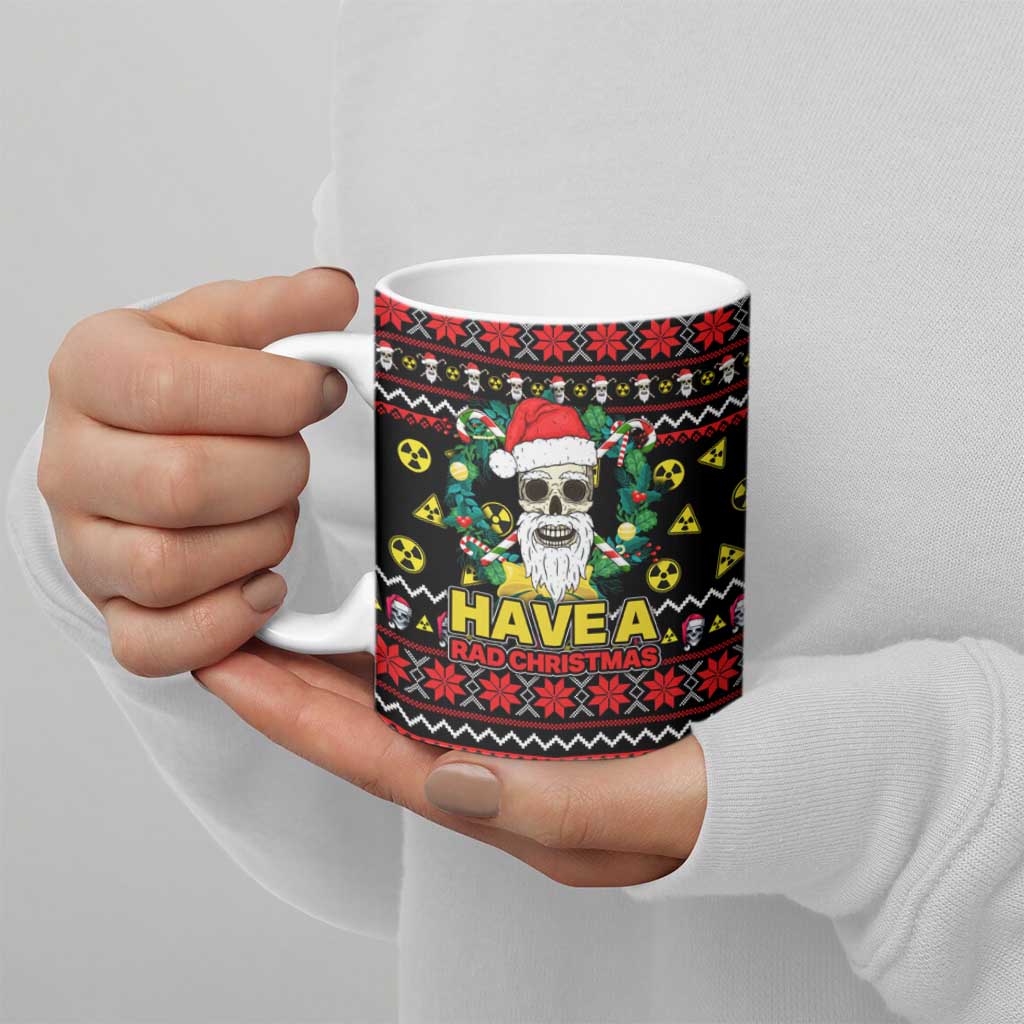 Skull Have A Rad Christmas Ceramic Mug Xmas Holiday Patterns - Wonder Print Shop