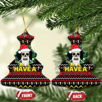 Skull Have A Rad Christmas Ceramic Ornament Xmas Holiday Patterns - Wonder Print Shop
