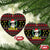 Skull Have A Rad Christmas Ceramic Ornament Xmas Holiday Patterns - Wonder Print Shop