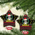 Skull Have A Rad Christmas Ceramic Ornament Xmas Holiday Patterns - Wonder Print Shop