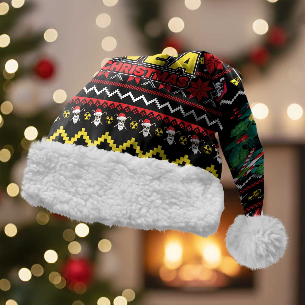 Skull Have A Rad Christmas Santa Hat Xmas Holiday Patterns - Wonder Print Shop