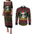 Skull Have A Rad Christmas Couples Matching Puletasi and Long Sleeve Button Shirt Xmas Holiday Patterns - Wonder Print Shop