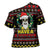 Skull Have A Rad Christmas Cross Shoulder Shirt Xmas Holiday Patterns - Wonder Print Shop