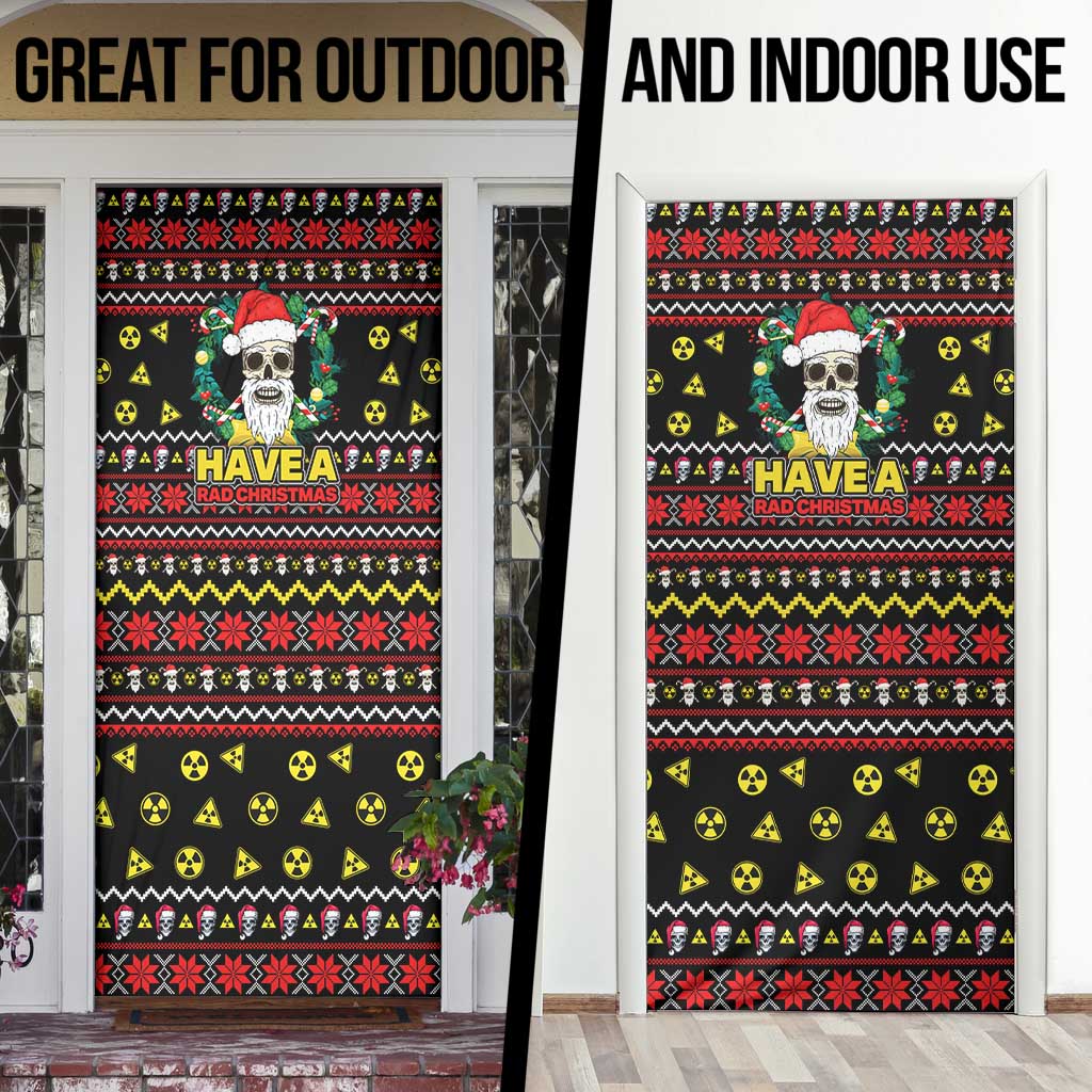 Skull Have A Rad Christmas Door Cover Xmas Holiday Patterns - Wonder Print Shop