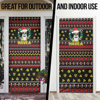 Skull Have A Rad Christmas Door Cover Xmas Holiday Patterns - Wonder Print Shop