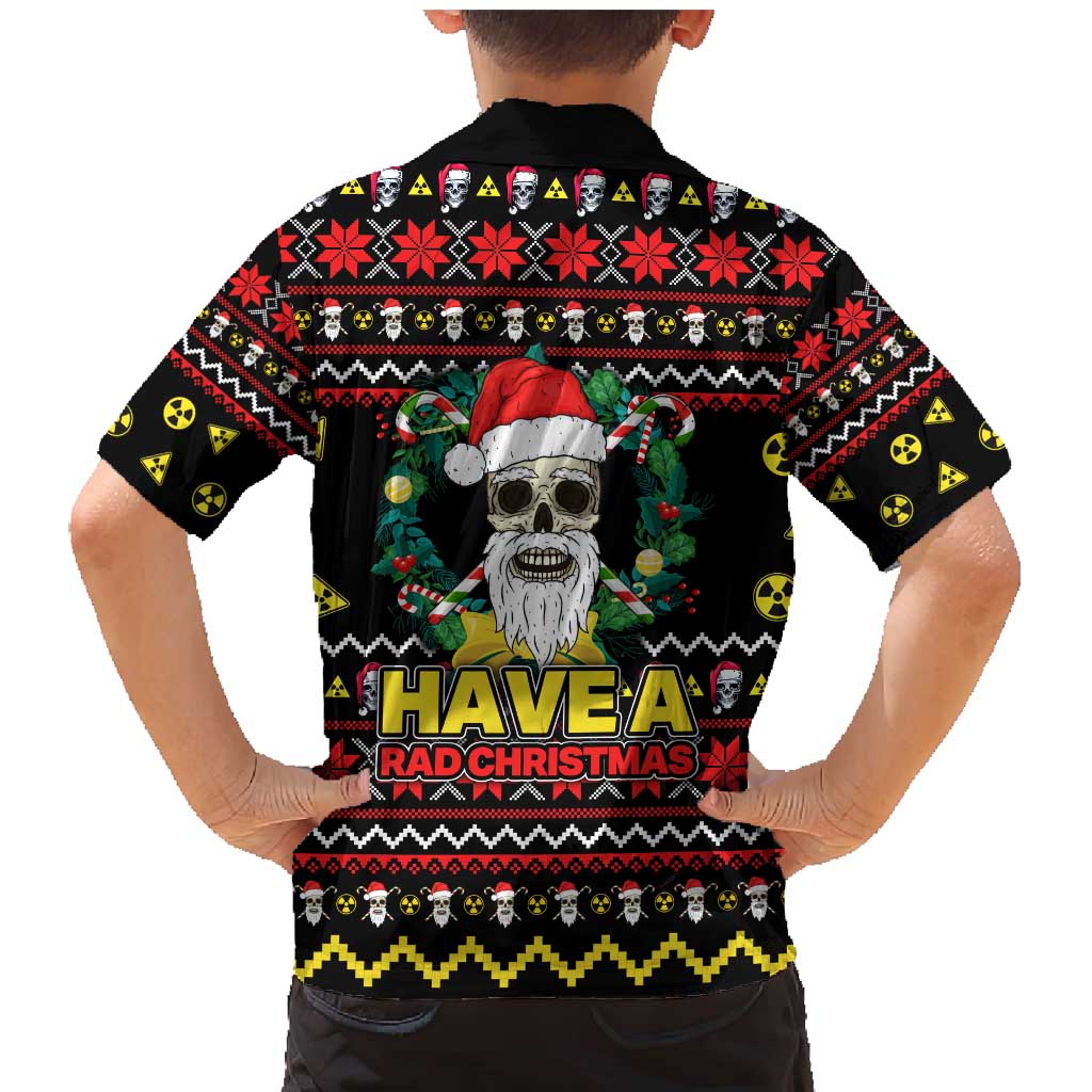 Skull Have A Rad Christmas Family Matching Mermaid Dress and Hawaiian Shirt Xmas Holiday Patterns - Wonder Print Shop