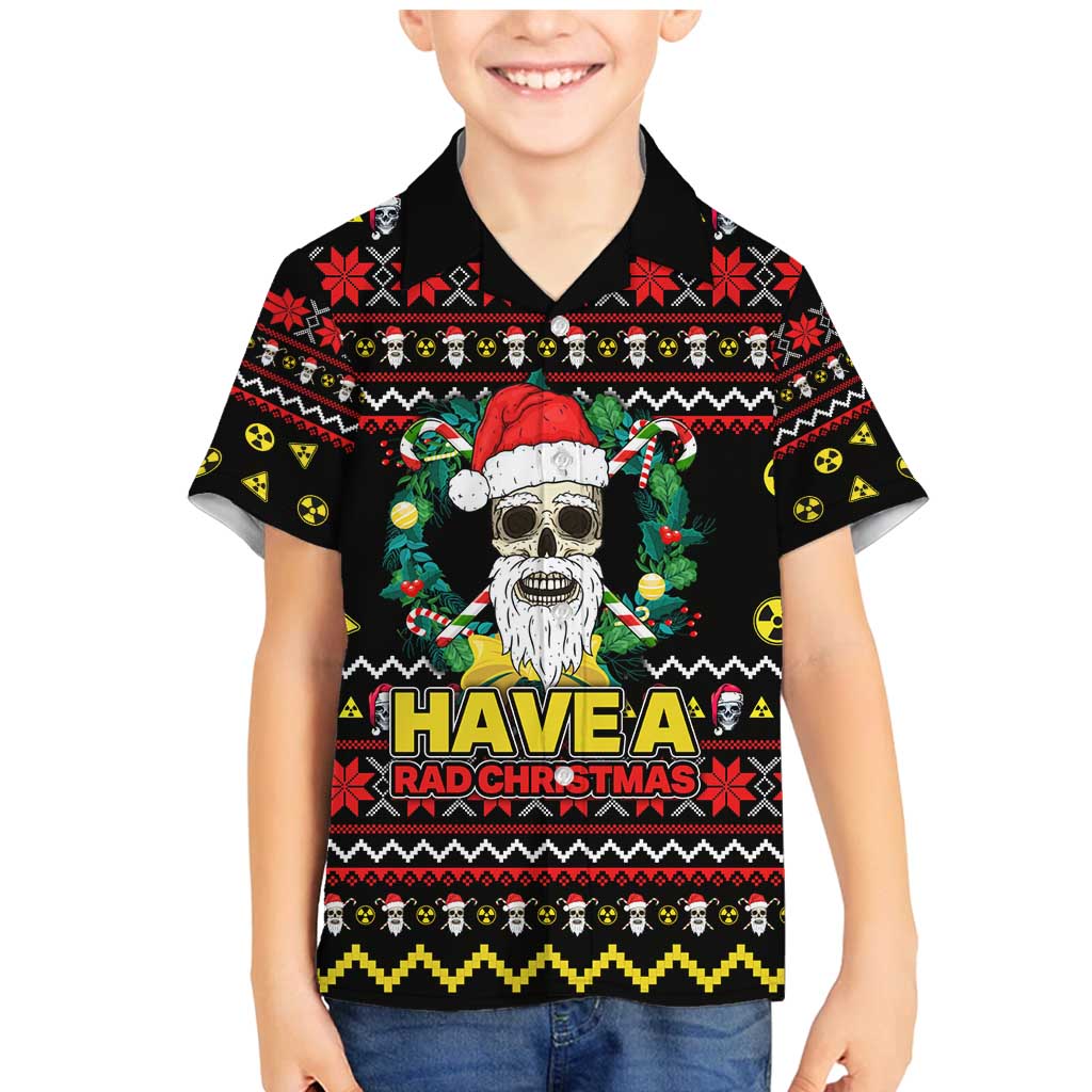 Skull Have A Rad Christmas Family Matching Mermaid Dress and Hawaiian Shirt Xmas Holiday Patterns - Wonder Print Shop