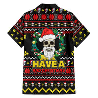 Skull Have A Rad Christmas Family Matching Off The Shoulder Long Sleeve Dress and Hawaiian Shirt Xmas Holiday Patterns - Wonder Print Shop
