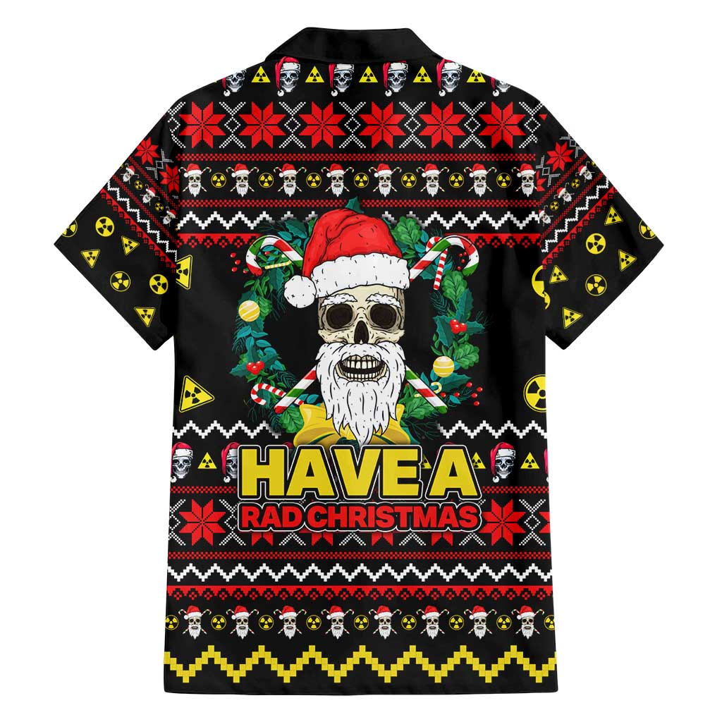 Skull Have A Rad Christmas Family Matching Off Shoulder Short Dress and Hawaiian Shirt Xmas Holiday Patterns - Wonder Print Shop