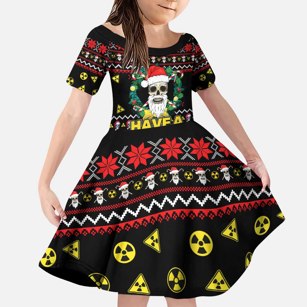 Skull Have A Rad Christmas Family Matching Puletasi and Hawaiian Shirt Xmas Holiday Patterns - Wonder Print Shop