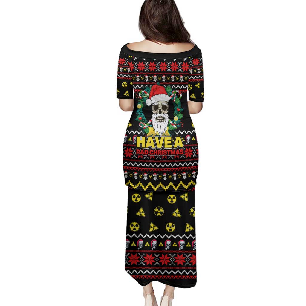 Skull Have A Rad Christmas Family Matching Puletasi and Hawaiian Shirt Xmas Holiday Patterns - Wonder Print Shop