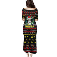Skull Have A Rad Christmas Family Matching Puletasi and Hawaiian Shirt Xmas Holiday Patterns - Wonder Print Shop