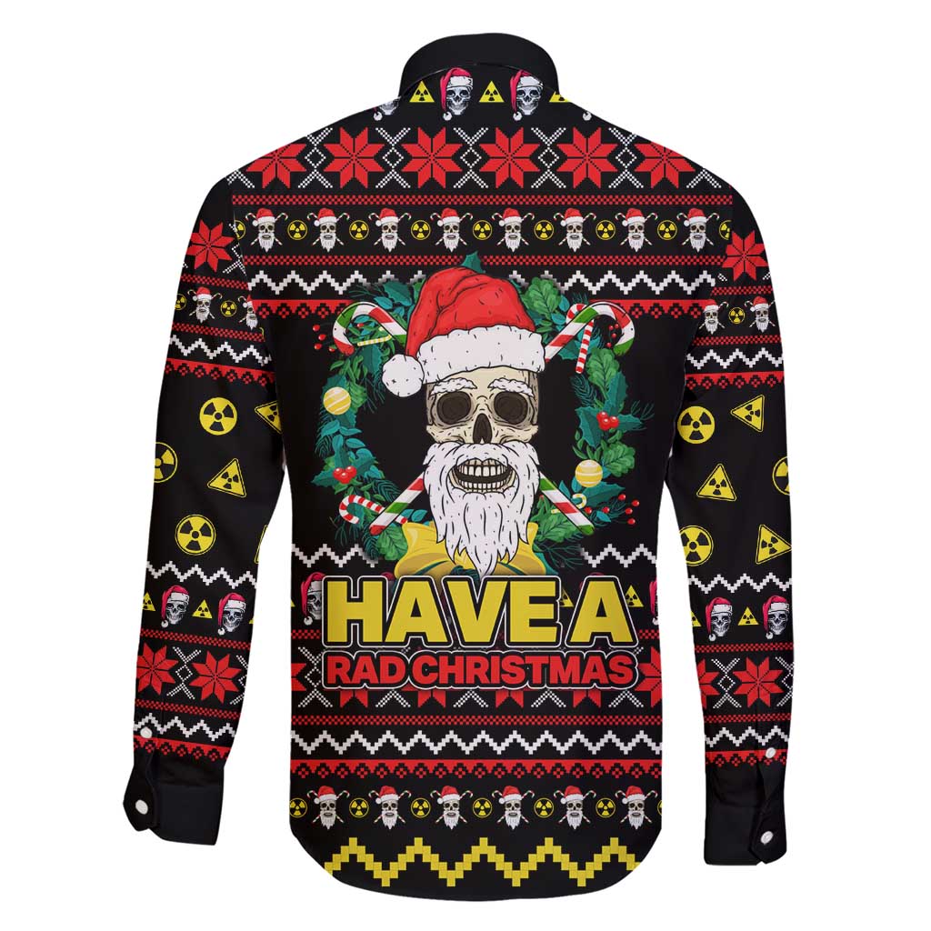 Skull Have A Rad Christmas Family Matching Short Sleeve Bodycon Dress and Hawaiian Shirt Xmas Holiday Patterns - Wonder Print Shop