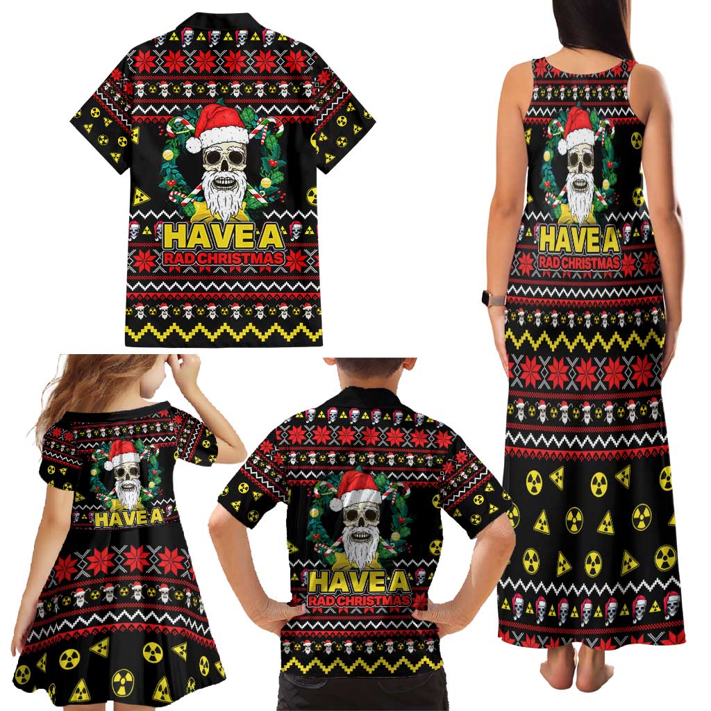 Skull Have A Rad Christmas Family Matching Tank Maxi Dress and Hawaiian Shirt Xmas Holiday Patterns - Wonder Print Shop
