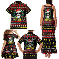 Skull Have A Rad Christmas Family Matching Tank Maxi Dress and Hawaiian Shirt Xmas Holiday Patterns - Wonder Print Shop
