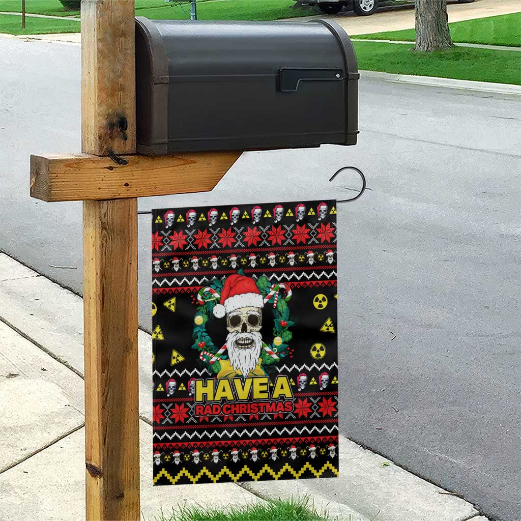 Skull Have A Rad Christmas Garden Flag Xmas Holiday Patterns - Wonder Print Shop
