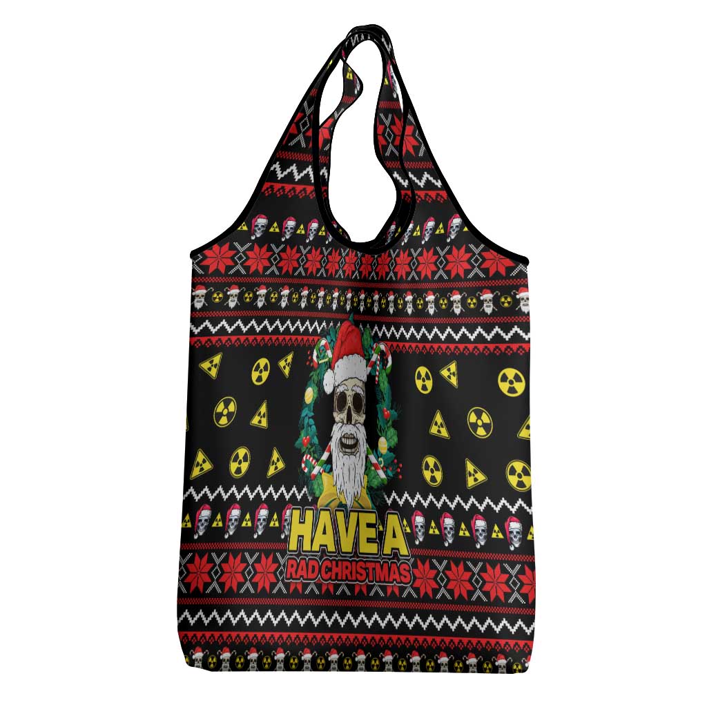 Skull Have A Rad Christmas Grocery Bag Xmas Holiday Patterns - Wonder Print Shop