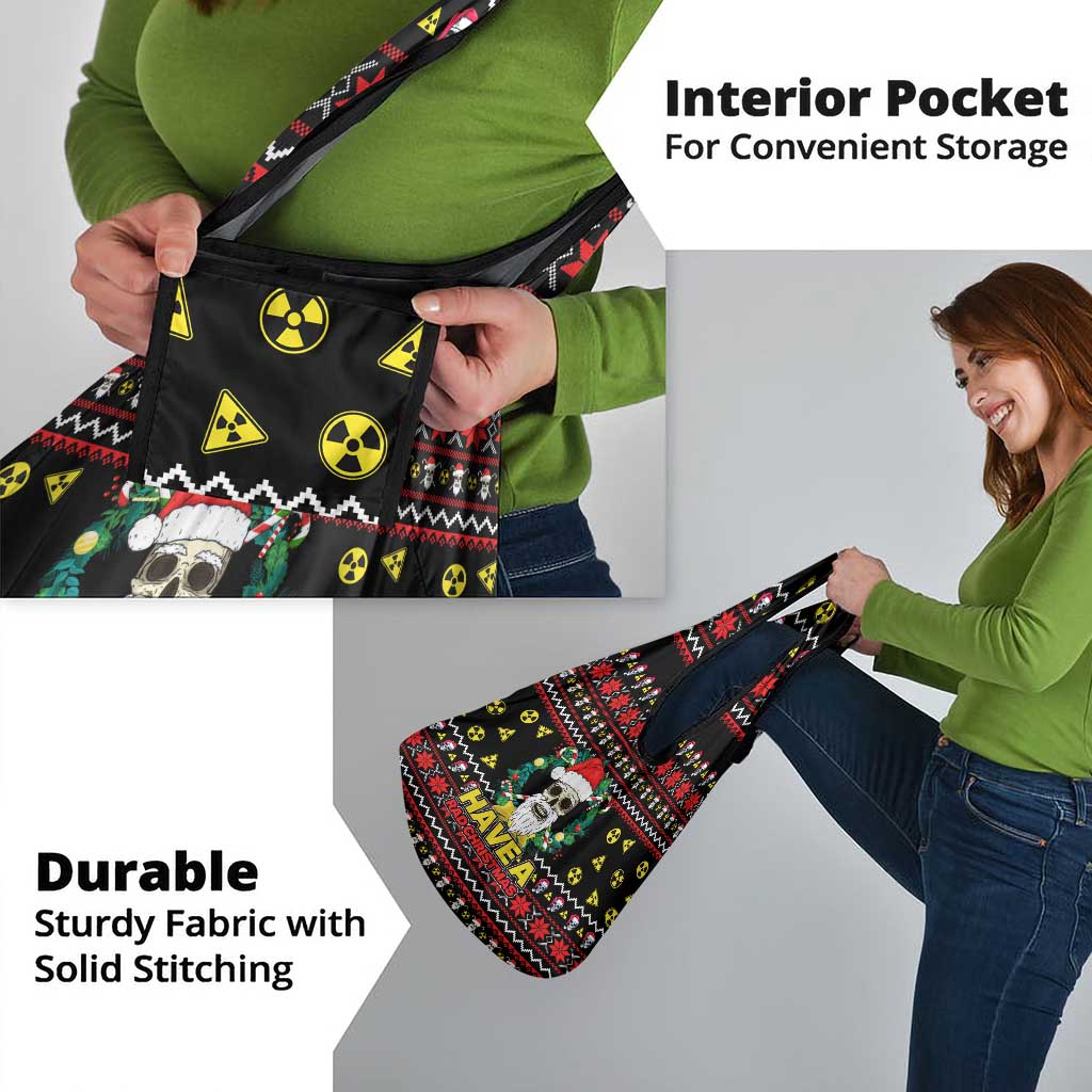Skull Have A Rad Christmas Grocery Bag Xmas Holiday Patterns - Wonder Print Shop