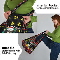 Skull Have A Rad Christmas Grocery Bag Xmas Holiday Patterns - Wonder Print Shop