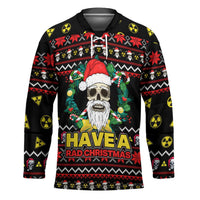 Skull Have A Rad Christmas Hockey Jersey Xmas Holiday Patterns - Wonder Print Shop