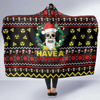 Skull Have A Rad Christmas Hooded Blanket Xmas Holiday Patterns - Wonder Print Shop