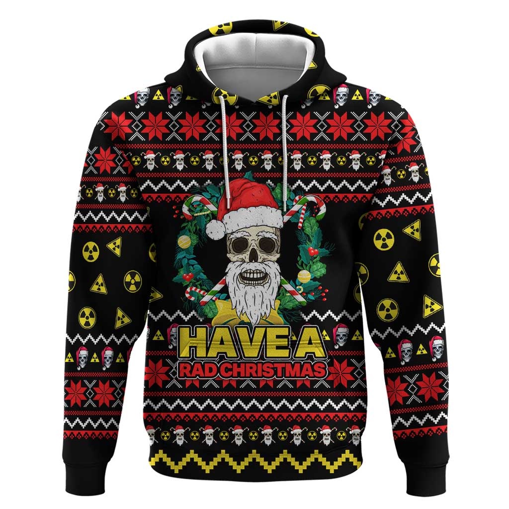 Skull Have A Rad Christmas Hoodie Xmas Holiday Patterns - Wonder Print Shop