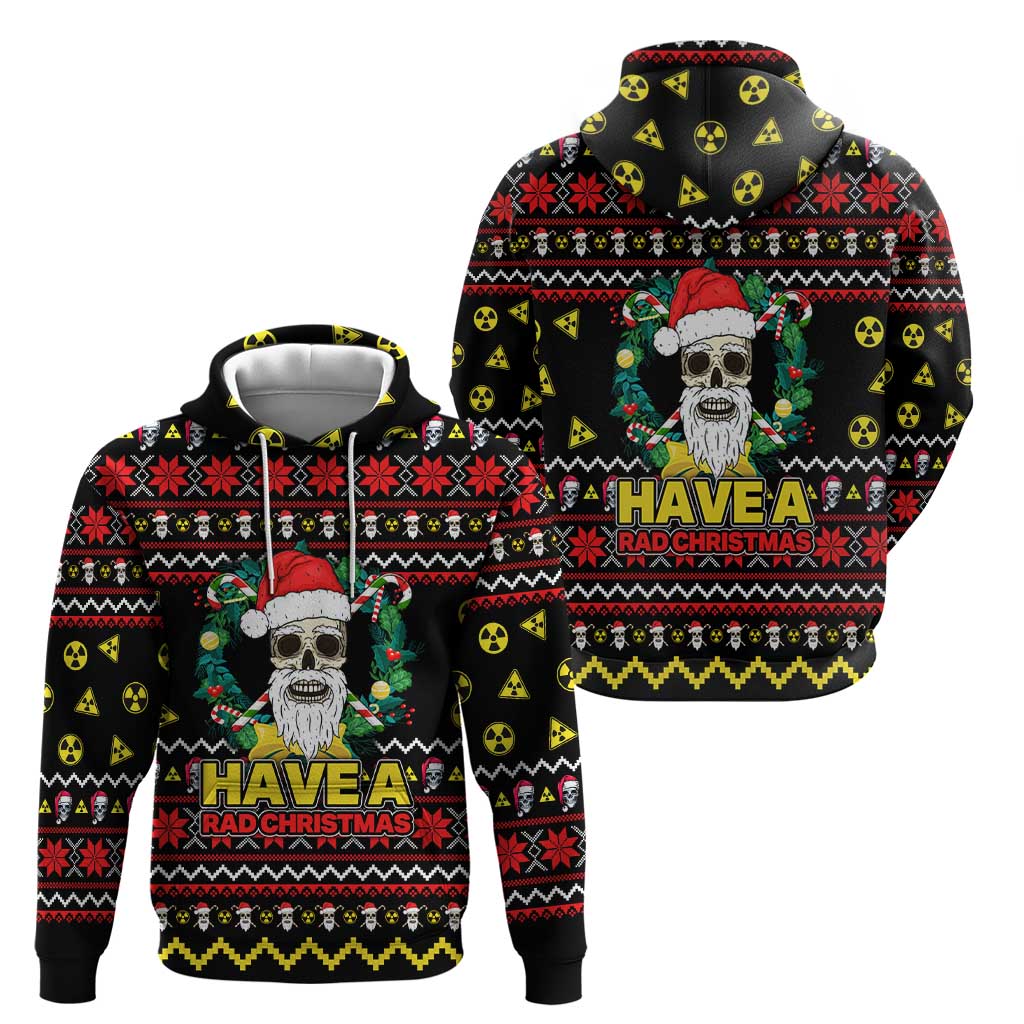 Skull Have A Rad Christmas Hoodie Xmas Holiday Patterns - Wonder Print Shop