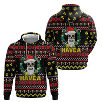 Skull Have A Rad Christmas Hoodie Xmas Holiday Patterns - Wonder Print Shop