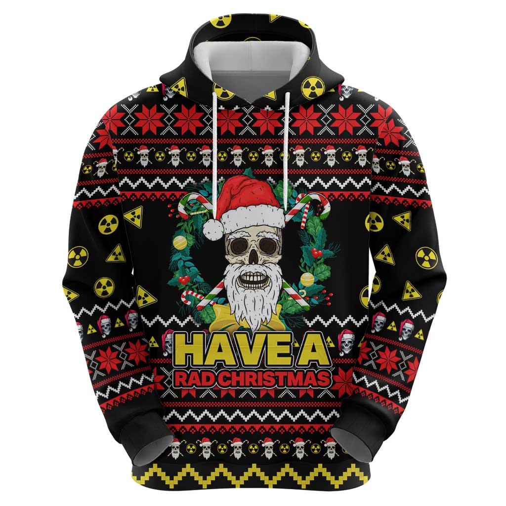 Skull Have A Rad Christmas Hoodie Xmas Holiday Patterns - Wonder Print Shop