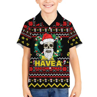 Skull Have A Rad Christmas Kid Hawaiian Shirt Xmas Holiday Patterns - Wonder Print Shop