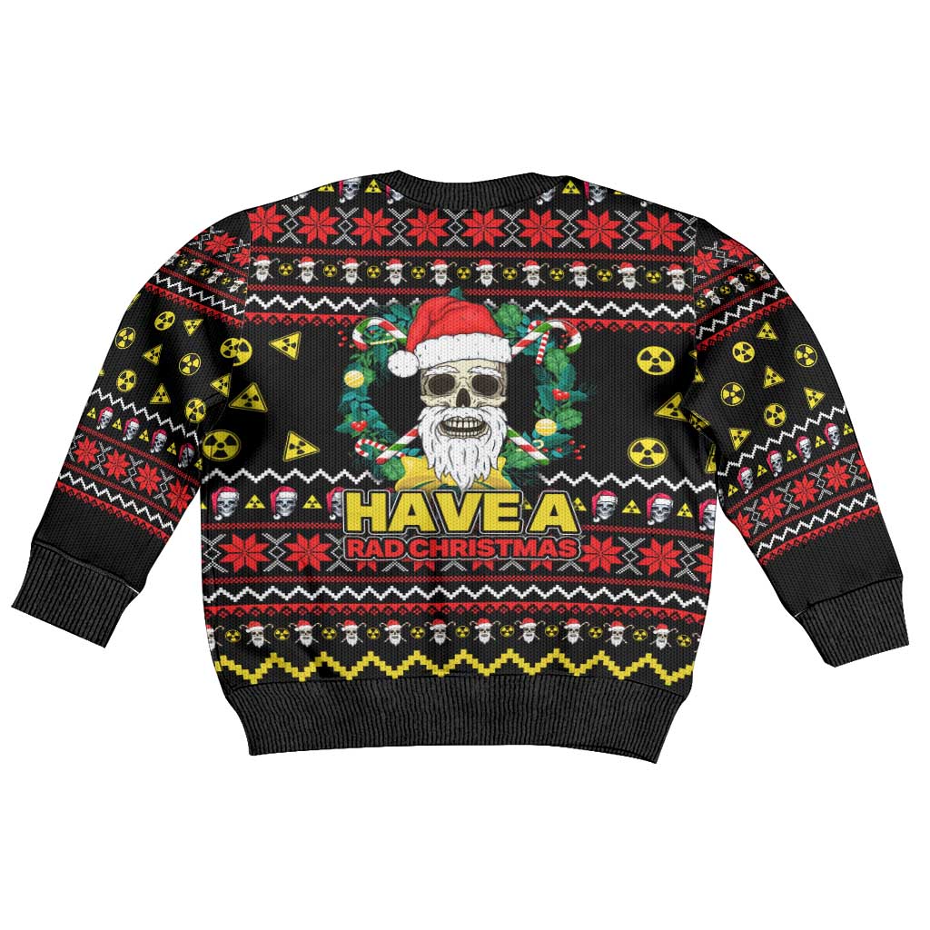 Skull Have A Rad Christmas Kid Ugly Christmas Sweater Xmas Holiday Patterns - Wonder Print Shop