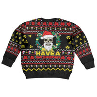 Skull Have A Rad Christmas Kid Ugly Christmas Sweater Xmas Holiday Patterns - Wonder Print Shop