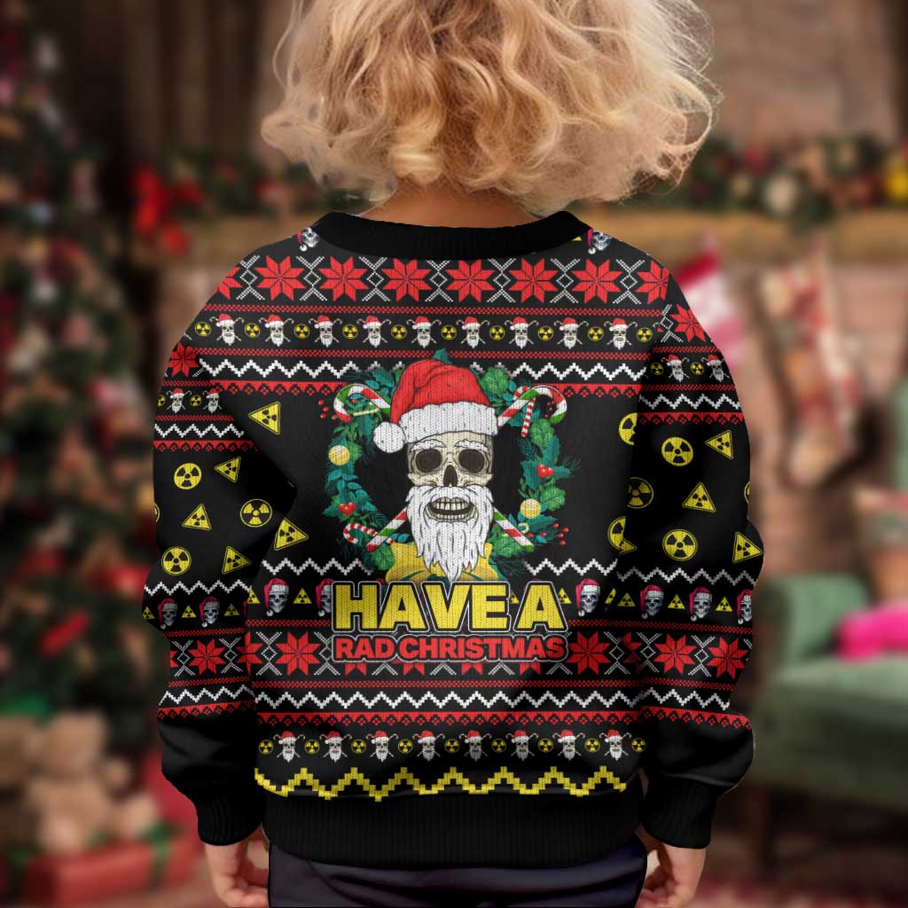 Skull Have A Rad Christmas Kid Ugly Christmas Sweater Xmas Holiday Patterns - Wonder Print Shop