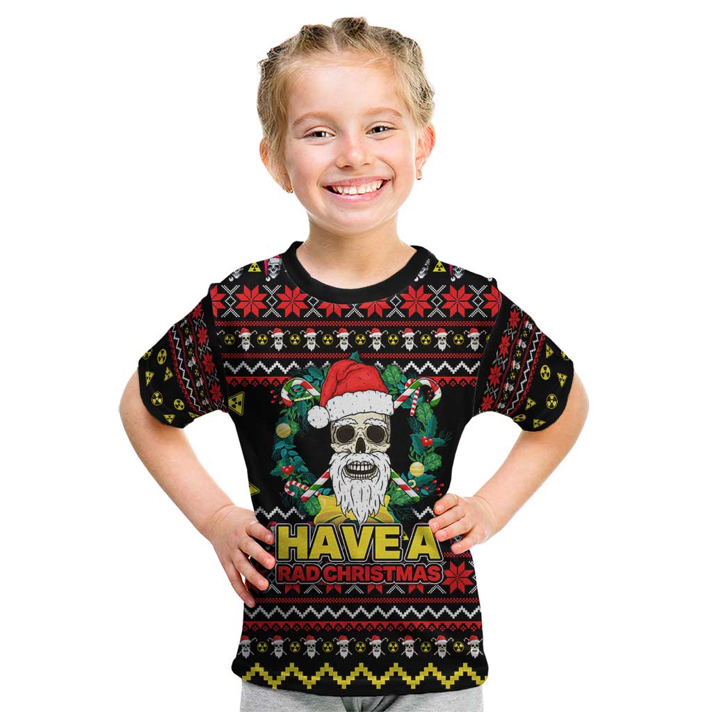Skull Have A Rad Christmas Kid T Shirt Xmas Holiday Patterns - Wonder Print Shop
