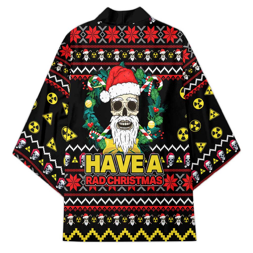 Skull Have A Rad Christmas Kimono Xmas Holiday Patterns - Wonder Print Shop