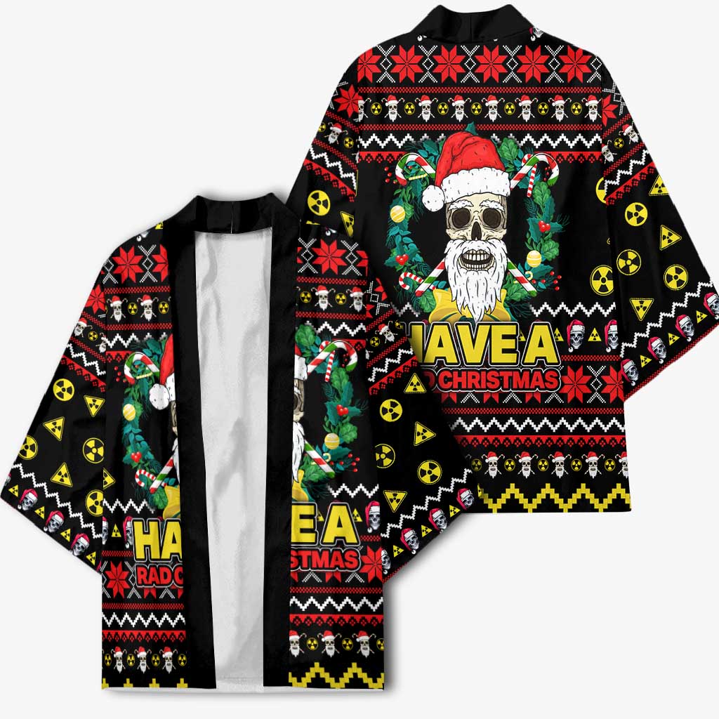 Skull Have A Rad Christmas Kimono Xmas Holiday Patterns - Wonder Print Shop