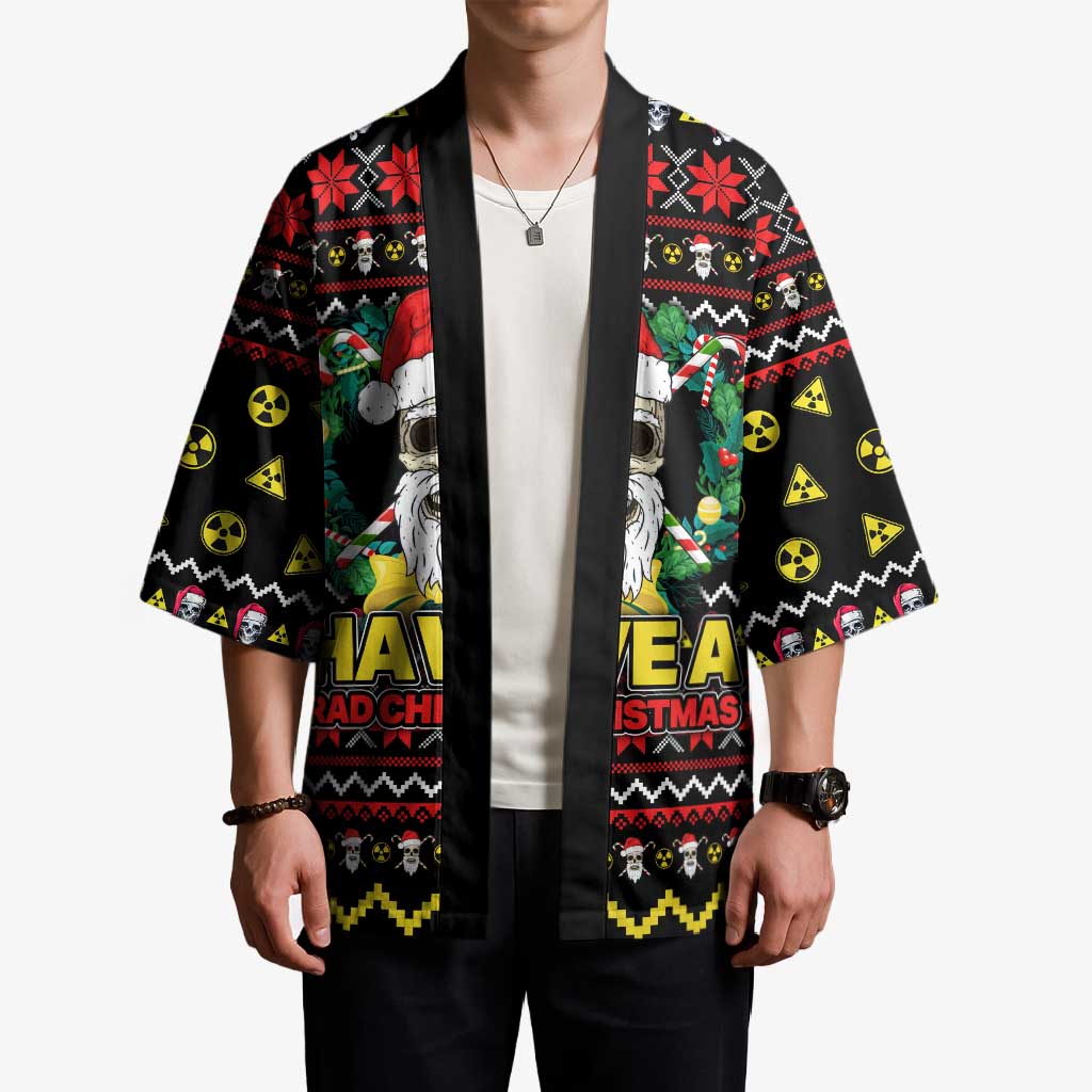 Skull Have A Rad Christmas Kimono Xmas Holiday Patterns - Wonder Print Shop