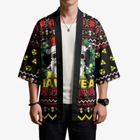 Skull Have A Rad Christmas Kimono Xmas Holiday Patterns - Wonder Print Shop