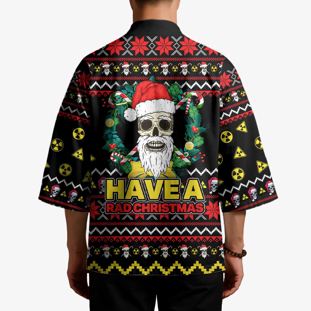 Skull Have A Rad Christmas Kimono Xmas Holiday Patterns - Wonder Print Shop