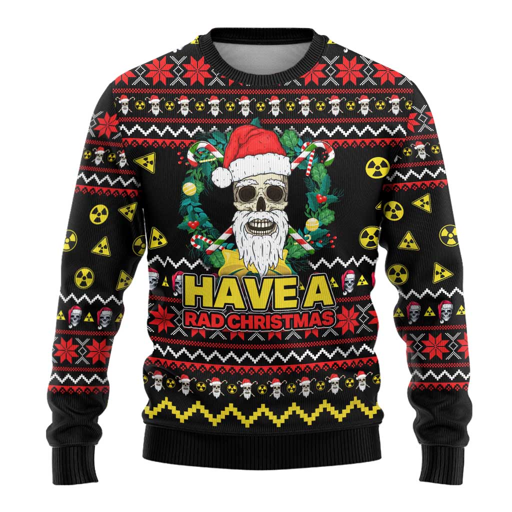 Skull Have A Rad Christmas Ugly Christmas Sweater Xmas Holiday Patterns - Wonder Print Shop