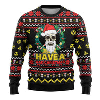 Skull Have A Rad Christmas Ugly Christmas Sweater Xmas Holiday Patterns - Wonder Print Shop